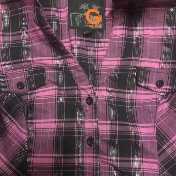 GUESS 🍁 Plaid Button Up | Size Small | S - Picture 2 of 6
